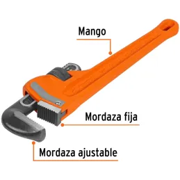 Llave Stilson 14" A38mm Industriales CrMolibdeno Truper 15838 Truper-Llave Stilson 14" A38mm Industriales CrMolibdeno Truper 158