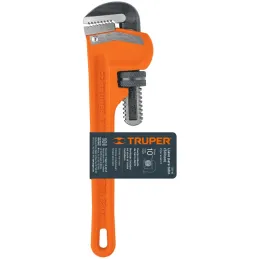 Llave Stilson 10" A25mm Industriales CrMolibdeno Truper 15836 Truper-Llave Stilson 10" A25mm Industriales CrMolibdeno Truper 158