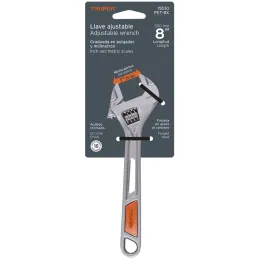 Llave Francesa 8" A1" ACromadas MangoPVC Truper 15510 Truper-Llave Francesa 8" A1" ACromadas MangoPVC Truper 15510 Forjado en ac