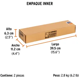 Llave Francesa 15" A1-7/8" Profesionales CrVanadio Fosfatadas Truper 15504 Truper-Llave Francesa 15" A1-7/8" Profesionales CrVan