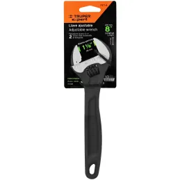 Llave Francesa 8" A1-1/8" Profesionales CrVanadio Fosfatadas Truper 15501 Truper-Llave Francesa 8" A1-1/8" Profesionales CrVanad