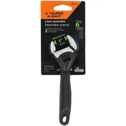 Llave Francesa 6" A1" Profesionales CrVanadio Fosfatadas Truper 15500 Truper-Llave Francesa 6" A1" Profesionales CrVanadio Fosfa