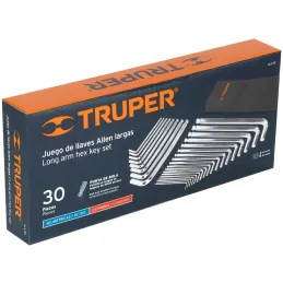 Juegos de 30 llaves Allen STD y MM EstucheTela Truper 15562 Truper-Juegos de 30 llaves Allen STD y MM EstucheTela Truper 15562 F