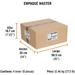 Juegos de 11 Llaves Combinadas extralargas MM CrVanadio Truper 15778 Truper-Juegos de 11 Llaves Combinadas extralargas MM CrVana