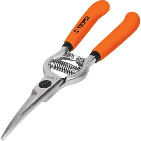  Tijera de Poda Forjada 8", cuchillas curva acero al medio carbono, Corte 5/16, Para UVA, T-24 18457 Truper 14.237288 Tijera de 