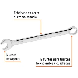 Llaves Boca Mixta 19mm Combinada CrVanadio ELarga Truper 15623 Truper-Llaves Boca Mixta 19mm Combinada CrVanadio ELarga Truper 1