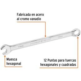 Llaves Boca Mixta 11mm Combinada CrVanadio ELarga Truper 15615 Truper-Llaves Boca Mixta 11mm Combinada CrVanadio ELarga Truper 1