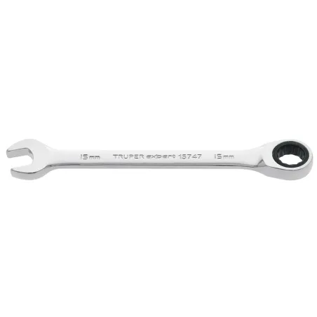 Llaves Boca Mixta Ratchet 15mm ACrVanadio Truper 15747 Truper-Llaves Boca Mixta Ratchet 15mm ACrVanadio Truper 15747 Fabricada e