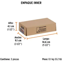 Fresas Media Caña 1/4" x10mm Truper 11460 Truper-Fresas Media Caña 1/4" x10mm Truper 11460 Cuerpo de acero al cromo y cuchilla d