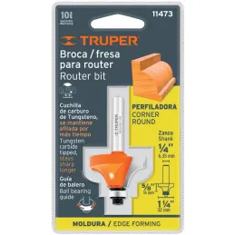 Fresas Redondeadoras 1-1/4" x17mm cRodaje, Truper 11473 Truper-Fresas Redondeadoras 1-1/4" x17mm cRodaje, Truper 11473 Cuerpo de