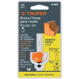 Fresas Bocel Cuarto 1-1/8" x14mm cRodaje, Truper 11485 Truper-Fresas Bocel Cuarto 1-1/8" x14mm cRodaje, Truper 11485 Cuerpo de a