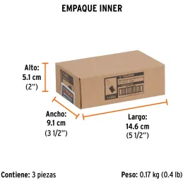 Fresas Recta de dos Filos 3/4" x20mm Truper 11459 Truper-Fresas Recta de dos Filos 3/4" x20mm Truper 11459 Cuerpo de acero al cr