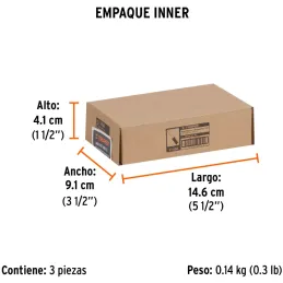 Fresas Recta de dos Filos 1/2" x25mm Truper 11456 Truper-Fresas Recta de dos Filos 1/2" x25mm Truper 11456 Cuerpo de acero al cr