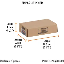 Fresas Recta de dos Filos 3/8" x25mm Truper 11455 Truper-Fresas Recta de dos Filos 3/8" x25mm Truper 11455 Cuerpo de acero al cr
