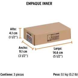 Fresas Recta de dos Filos 1/4" x25mm Truper 11453 Truper-Fresas Recta de dos Filos 1/4" x25mm Truper 11453 Cuerpo de acero al cr