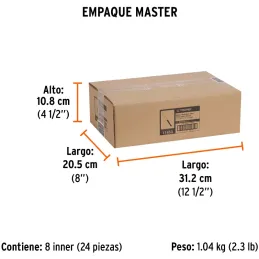 Fresas Recta de dos Filos 1/4" x25mm Truper 11453 Truper-Fresas Recta de dos Filos 1/4" x25mm Truper 11453 Cuerpo de acero al cr