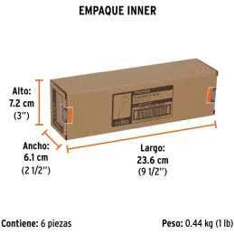 Broca Mecha Plana 1-1/2" x15cm Z1/4 Truper 11393 Truper-Broca Mecha Plana 1-1/2" x15cm Z1/4 Truper 11393 Punta triscada 2X mayor