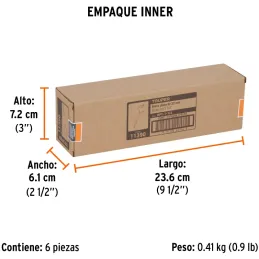 Broca Mecha Plana 1-1/4" x15cm Z1/4 Truper 11390 Truper-Broca Mecha Plana 1-1/4" x15cm Z1/4 Truper 11390 Punta triscada 2X mayor