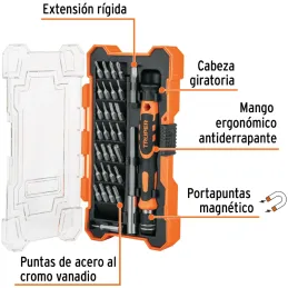 Desarmadores Juegos 30 Puntas MAluminio electronica Presicion Truper 14162 Truper-Desarmadores Juegos 30 Puntas MAluminio electr