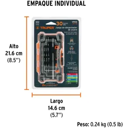 Desarmadores Juegos 30 Puntas MAluminio electronica Presicion Truper 14162 Truper-Desarmadores Juegos 30 Puntas MAluminio electr