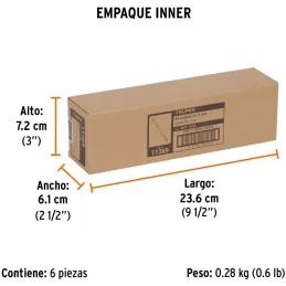Broca Mecha Plana 7/16" x15cm Z1/4 Truper 11369 Truper-Broca Mecha Plana 7/16" x15cm Z1/4 Truper 11369 Punta triscada 2X mayor v