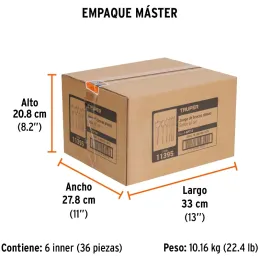 Juego de Brocas Mechas Planas 6 Piezas para Madera Truper 11395 Truper-Juego de Brocas Mechas Planas 6 Piezas para Madera Truper