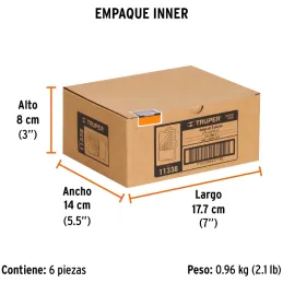 Juego de Brocas para Madera 8 Piezas Truper 11338 Truper-Juego de Brocas para Madera 8 Piezas Truper 11338 Punta centradora para