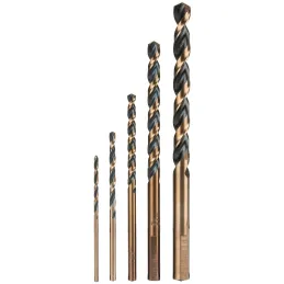Juego de Brocas para metal 5 Piezas de Alta Velocidad Turbo Steel, JBAV-5 11394 Truper Truper-Juego de Brocas para metal 5 Pieza
