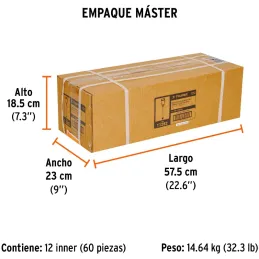 Brocas SDS Plus 1/2" x18" Concreto Truper 11282 Truper-Brocas SDS Plus 1/2" x18" Concreto Truper 11282 Para perforaciones en con