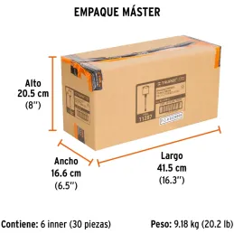 Brocas SDS Plus 3/4" x12" Concreto Truper 11287 Truper-Brocas SDS Plus 3/4" x12" Concreto Truper 11287 Para perforaciones en con