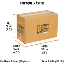 Brocas SDS Plus 3/4" x8" Concreto Truper 11286 Truper-Brocas SDS Plus 3/4" x8" Concreto Truper 11286 Para perforaciones en concr