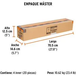 Brocas SDS Plus 5/8" x24" Concreto Truper 11276 Truper-Brocas SDS Plus 5/8" x24" Concreto Truper 11276 Para perforaciones en con