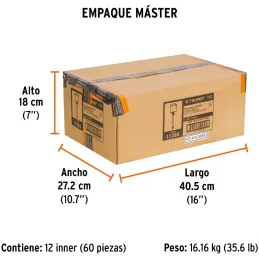 Brocas SDS Plus 5/8" x12" Concreto Truper 11285 Truper-Brocas SDS Plus 5/8" x12" Concreto Truper 11285 Para perforaciones en con