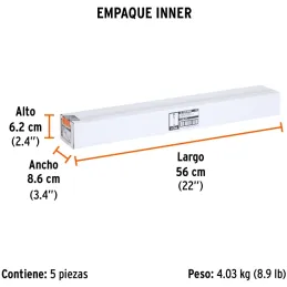 Brocas SDS Plus 1" x18" Concreto Truper 11290 Truper-Brocas SDS Plus 1" x18" Concreto Truper 11290 Para perforaciones en concret