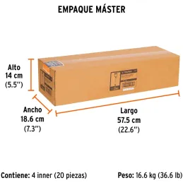 Brocas SDS Plus 1" x18" Concreto Truper 11290 Truper-Brocas SDS Plus 1" x18" Concreto Truper 11290 Para perforaciones en concret