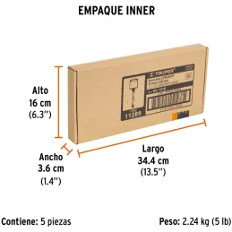 Brocas SDS Plus 1" x10" Concreto Truper 11289 Truper-Brocas SDS Plus 1" x10" Concreto Truper 11289 Para perforaciones en concret