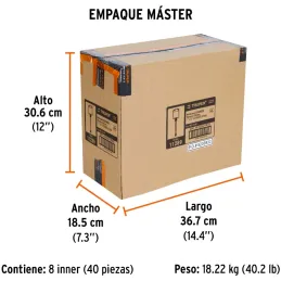 Brocas SDS Plus 1" x10" Concreto Truper 11289 Truper-Brocas SDS Plus 1" x10" Concreto Truper 11289 Para perforaciones en concret