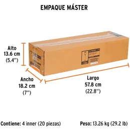 Brocas SDS Plus 7/8" x18" Concreto Truper 11260 Truper-Brocas SDS Plus 7/8" x18" Concreto Truper 11260 Para perforaciones en con