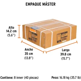 Brocas SDS Plus 7/8" x11" Concreto Truper 11288 Truper-Brocas SDS Plus 7/8" x11" Concreto Truper 11288 Para perforaciones en con