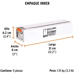 Brocas SDS Plus 7/8" x8" Concreto Truper 11268 Truper-Brocas SDS Plus 7/8" x8" Concreto Truper 11268 Para perforaciones en concr