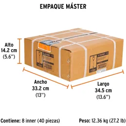 Brocas SDS Plus 7/8" x8" Concreto Truper 11268 Truper-Brocas SDS Plus 7/8" x8" Concreto Truper 11268 Para perforaciones en concr