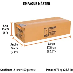 Brocas SDS Plus 3/8" x18" Concreto Truper 11277 Truper-Brocas SDS Plus 3/8" x18" Concreto Truper 11277 Para perforaciones en con