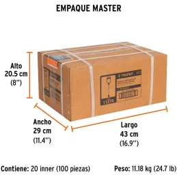 Brocas SDS Plus 5/16" x12" Concreto Truper 11270 Truper-Brocas SDS Plus 5/16" x12" Concreto Truper 11270 Para perforaciones en c