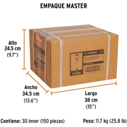 Brocas SDS Plus 1/4" x10" Concreto Truper 11266 Truper-Brocas SDS Plus 1/4" x10" Concreto Truper 11266 Para perforaciones en con