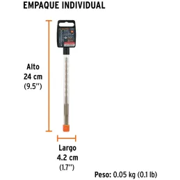 Brocas SDS Plus 1/4" x6" Concreto Truper 11264 Truper-Brocas SDS Plus 1/4" x6" Concreto Truper 11264 Para perforaciones en concr