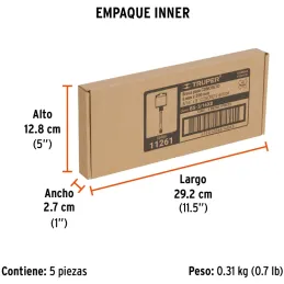 Brocas SDS Plus 3/16" x8" Concreto Truper 11261 Truper-Brocas SDS Plus 3/16" x8" Concreto Truper 11261 Para perforaciones en con