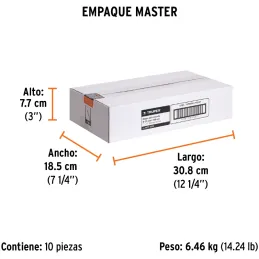 Brocas Concreto 1" x12" ZP3-1/2 Truper 11257 Truper-Brocas Concreto 1" x12" ZP3-1/2 Truper 11257 Cuerpo de acero al cromo que of