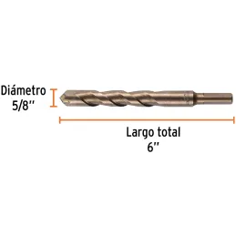 Brocas Concreto 5/8" x6" ZP3-3/8 Truper 11236 Truper-Brocas Concreto 5/8" x6" ZP3-3/8 Truper 11236 Cuerpo de acero al cromo que 
