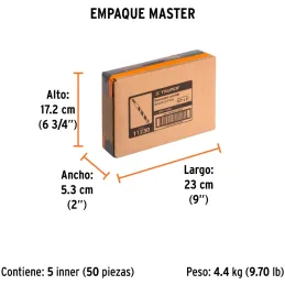 Brocas Concreto 1/2" x6" ZP3-13/32 Truper 11230 Truper-Brocas Concreto 1/2" x6" ZP3-13/32 Truper 11230 Cuerpo de acero al cromo 