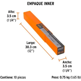 Brocas Concreto 5/16" x12" ZP3-9/32 Truper 11218 Truper-Brocas Concreto 5/16" x12" ZP3-9/32 Truper 11218 Cuerpo de acero al crom